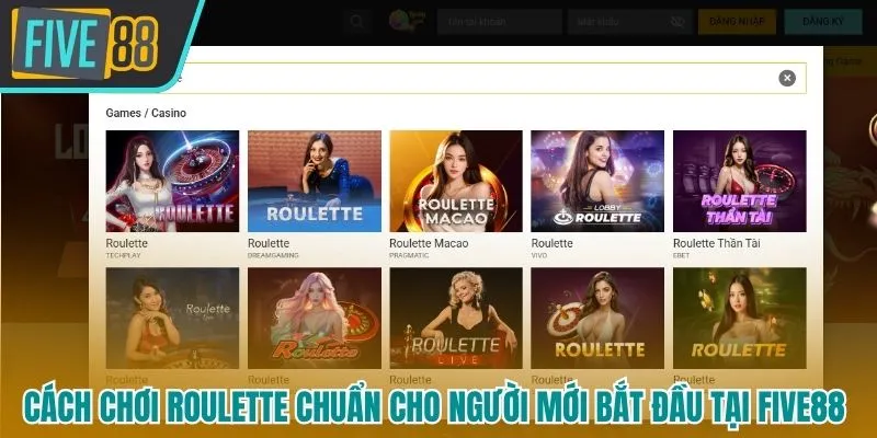 Cách chơi Roulette